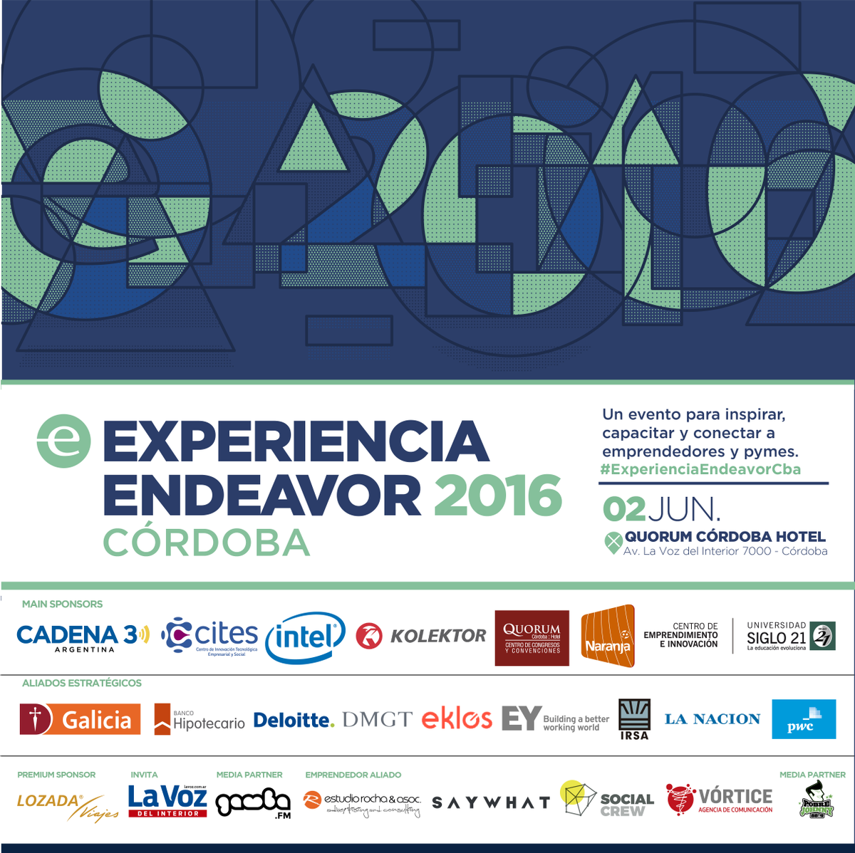InnovosGroup's tweet photo. Experiencia Endeavor 2016 el 2 de junio. El equipo de Innovos Group estará presente, sumate vos también! #XEC2016 https://t.co/L8o2qbOapx