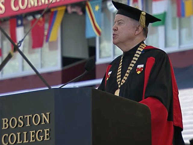 BostonCollege's tweet image. Fr. Leahy: 'May you be beacons of hope and light...giving life, comfort, and example to those around you.' #BC2016