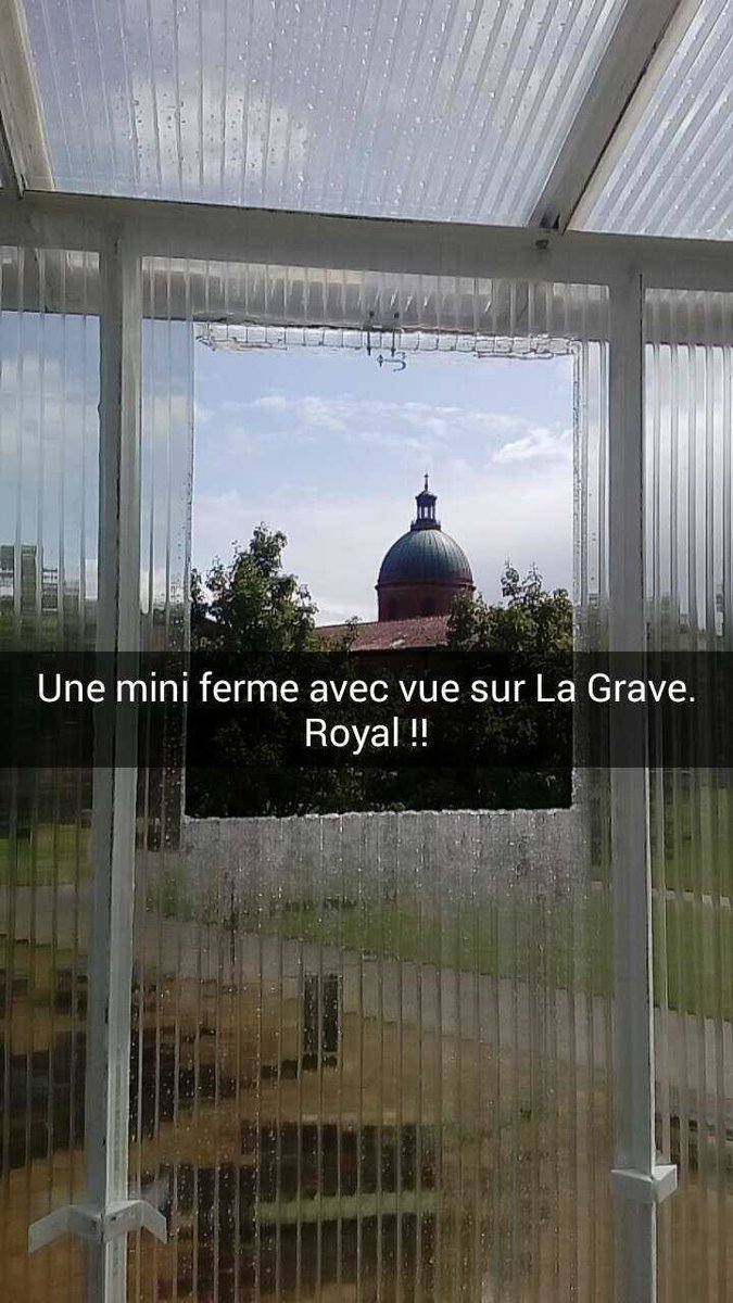 Découvrez la ferme urbaine installée près des Abattoirs à #Toulouse avec notre Story sur Snapchat !