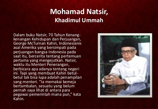 kwarnas's tweet photo. Sepanjang hidupnya kak M. Natsir dikenal tidak mempunyai pakaian bagus, jasnya pun banyak tambalan. #PramukaTokoh https://t.co/or4VkzcRiC