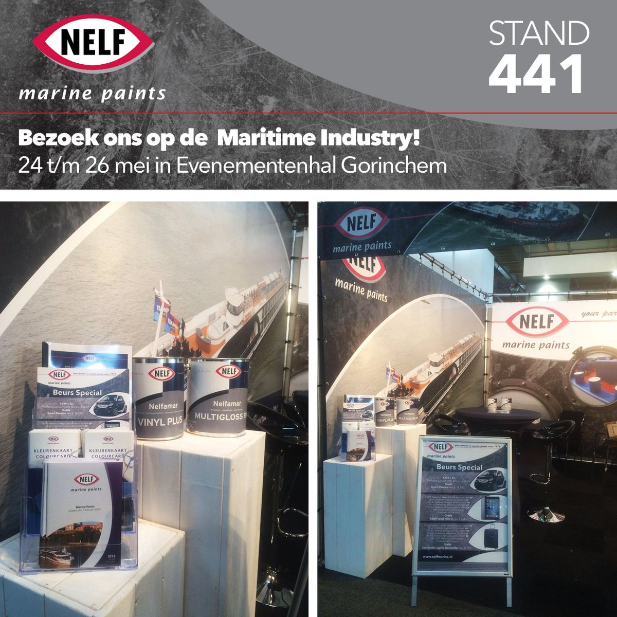 #NMP OP MARITIME INDUSTRY! | Stand 441 | Drie knallende beursacties! | 24 t/m 26 mei in @Evenementenhal Gorinchem
