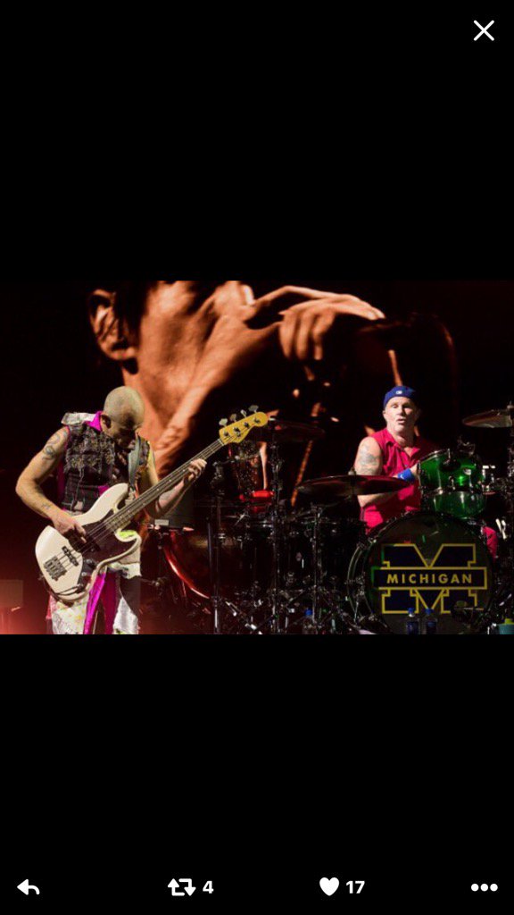RHCPchad's tweet photo. So fun last nite! Thanks Ohio https://t.co/d1JtrRDMZq