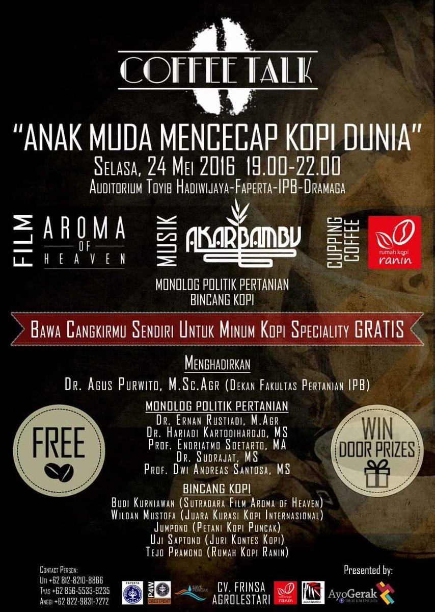 Selamat malam. Besok kita main di acara ini. Datang ya.