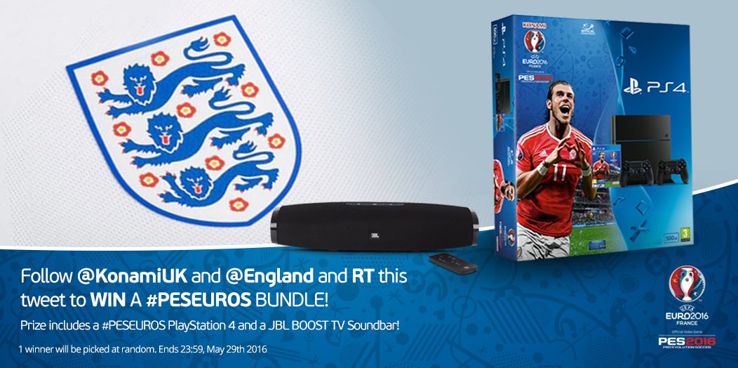 Want to WIN this incredible #PESEUROS bundle? RT + FOLLOW @KonamiUK &amp; <a href="/England/">England</a> to enter the competition.