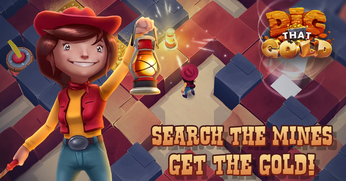 Race through mines and #DigThatGold, before you run out of air and energy! appsto.re/i6Sv7Lm