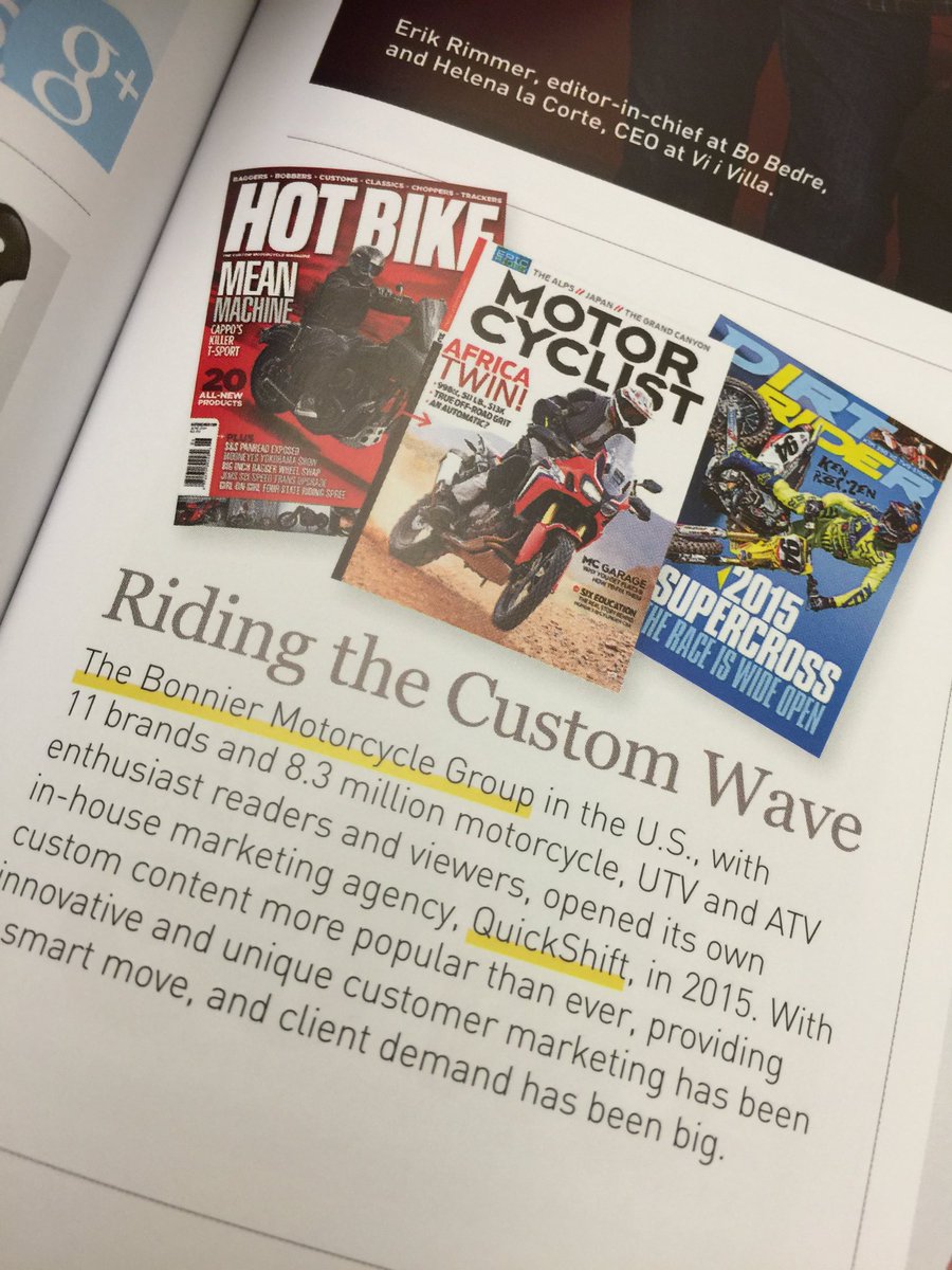 QuickShiftBiz's tweet image. Hey look who's mentioned in the @bonnier 2015 annual review!! 😁👍🏼