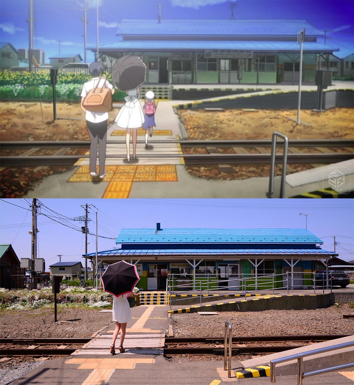 CLANNAD　クラナド　AF　陸奥横浜聖地マップ CLANNAD（クラナド） 聖地巡礼（舞台探訪）【陸奥横浜】～菜の花