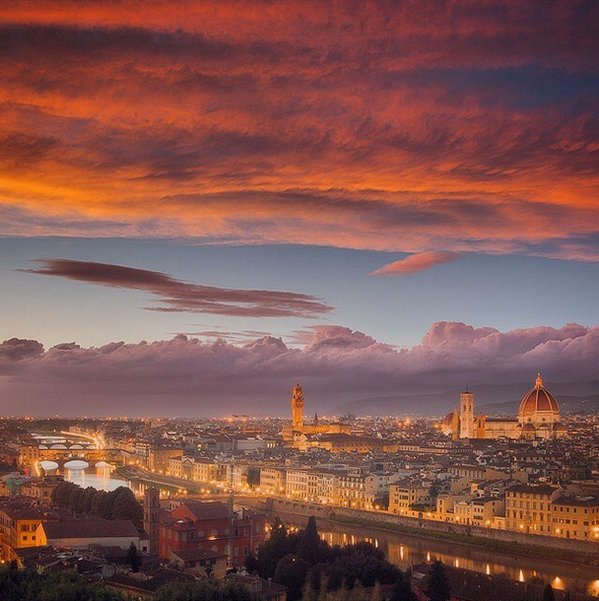 Sunrise in Florence, Ital