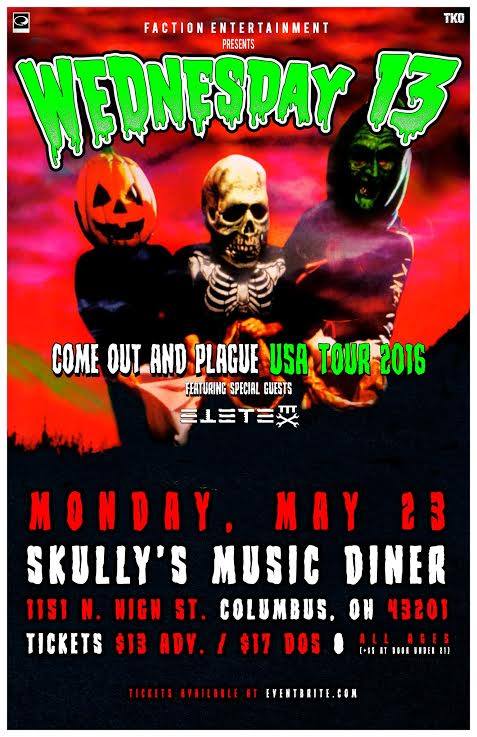 ELETEmusic's tweet photo. Tonight, we're at @skullyscolumbus for the #ComeOutAndPlague Tour!  Come say hello, we don't bite! https://t.co/9AR8kagvQE