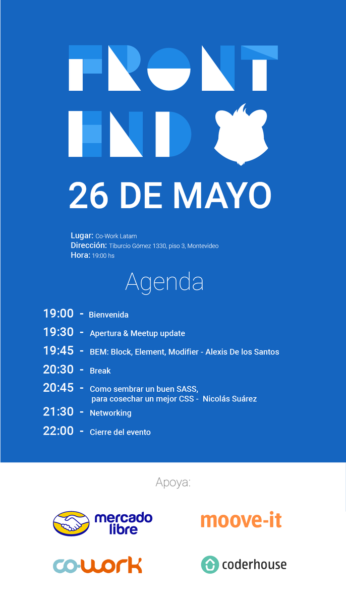 FrontEndMVD's tweet photo. Buenas a todos  les compartimos la agenda para este Jueves  CUPOS LIMITADOS >> https://t.co/SbmyS7R74R https://t.co/m0ffLxaShf