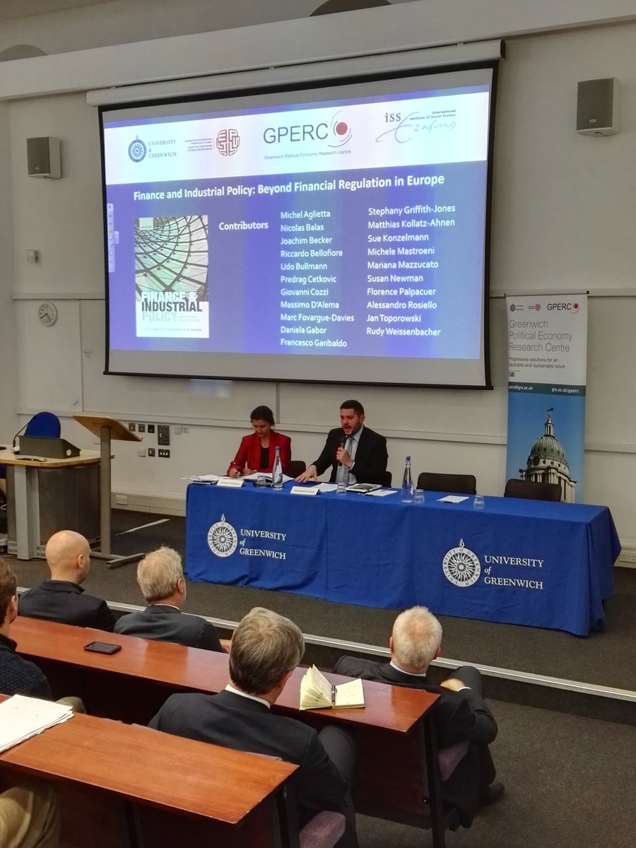 Prof Onaran and Dr. Cozzi @cozzi1977 book launch "#finance  and #industrialpolicy " <a href="/UniofGreenwich/">Uni of Greenwich</a> <a href="/FEPS_Europe/">FEPS</a>