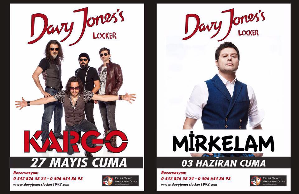 davyjonesbar's tweet photo. Yaz konserlerimiz 27 Mayıs Cuma gecesi @kargorock ile başlıyor.
Rezervasyon ve bilet: 0542 826 5824 - 0506 654 8693 https://t.co/63PudX8qcm