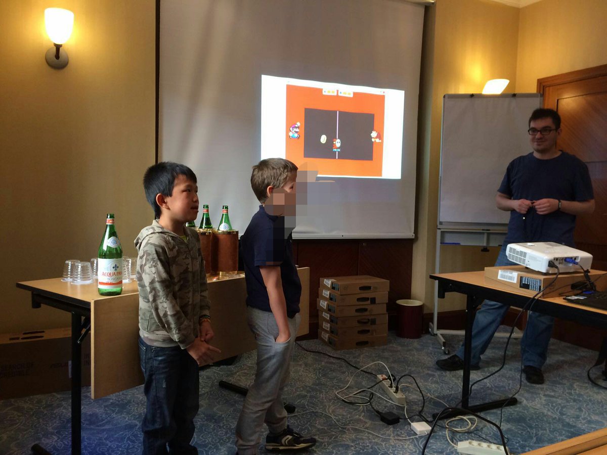 energicrea's tweet image. Presentazione dei videogiochi ideati dai piccoli allievi #CodingGeneration di @TalentGardenit. Proud of you my son!