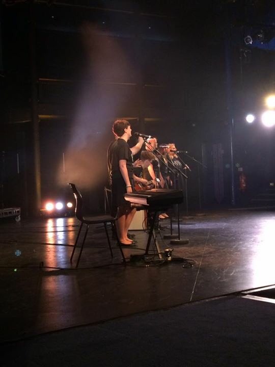 View from backstage <a href="/leukemiaconcert/">Anthony Nolan LIVE</a> @NewWolsey #MusicMatters #diamond 💎💚