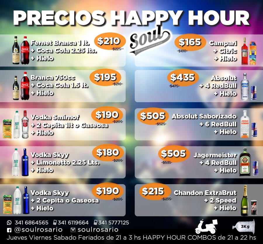 DeliverySoul's tweet image. JUEVES - VIERNES - SABADOS
ZONA CENTRO: (0341) 156119664
ZONA SUR: (0341) 152590585
ZONA NORTE: (0341) 152521571