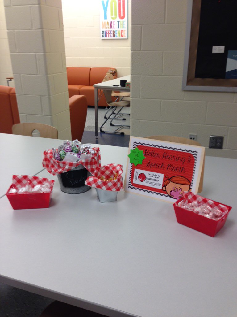 Thanks to <a href="/SpeechRoomNews/">Jenna Rayburn Kirk</a> BS&amp;H celebrations continue, voice disorder prevention treats <a href="/BCPSSLPs/">BCPS SLP's</a> <a href="/Team_MCES/">Mays Chapel ES</a>