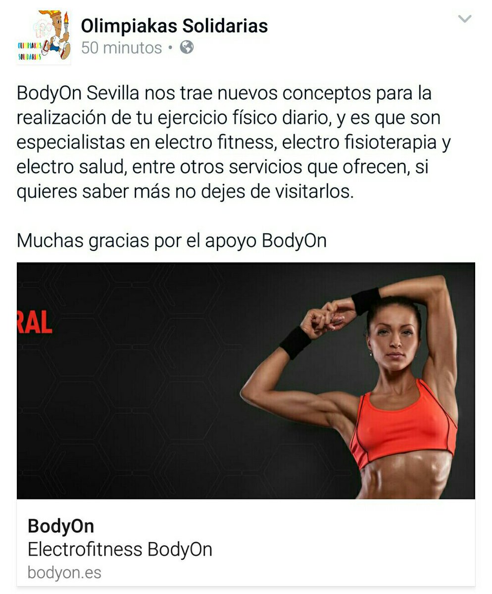 Patrocina este evento: BodyOn m.facebook.com/olimpiakassoli…