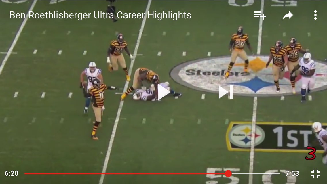 erinn1992's tweet photo. I love watching Big Ben highlights, especially when they involve the throwback uniforms #BugBen https://t.co/WP4CBRdnrr