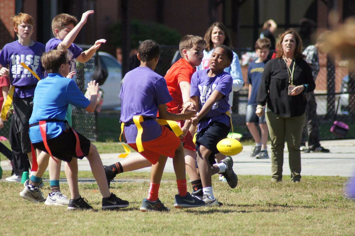 Alpharetta_ES's tweet photo. #CaptureTheFootball championship game is tomorrow between Soncho and Vestahume #AESPE #AES5thGrade https://t.co/Tk16Dno4JV