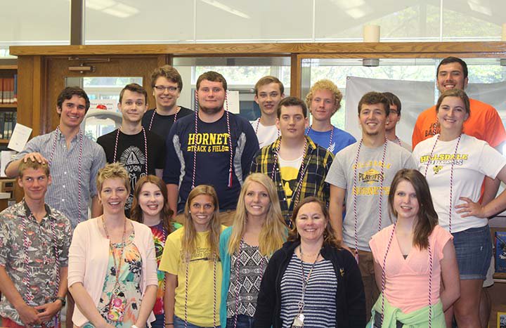 HillsdaleSchool's tweet photo. Michigan BPA Chapter of the Year presented seniors with Honor Cords to wear at graduation #MiBPA #BPAallday #BPABOB https://t.co/5VrmSGjlU6