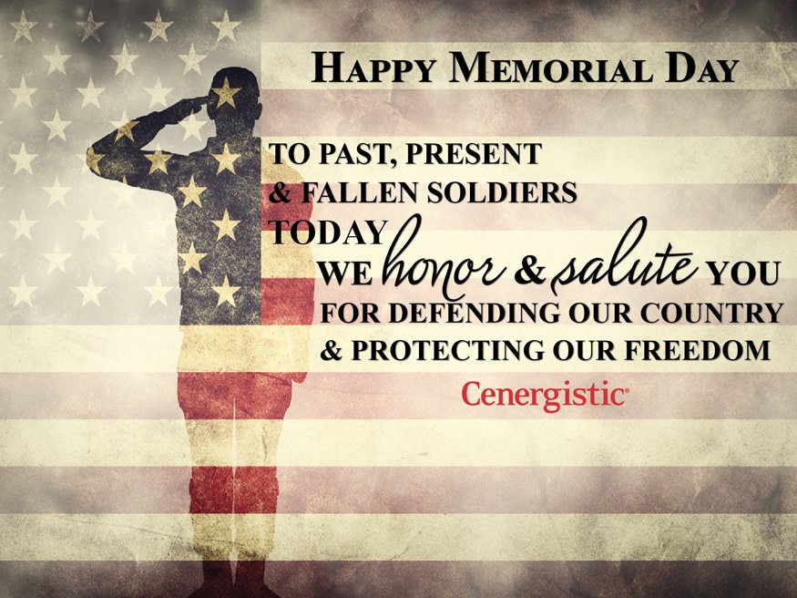 PCS_Cenergistic's tweet photo. Happy Memorial Day! Honoring those who served- past &amp; present. @Cenergistic #heroes #freedom #MemorialDay2016 https://t.co/JcbFBZZ0He