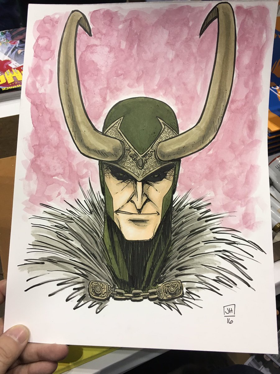 jerhaun's tweet photo. Planet Comicon sketching-- Loki. #loki #marvel #planetcomicon2016 https://t.co/Z8lq3JFORl
