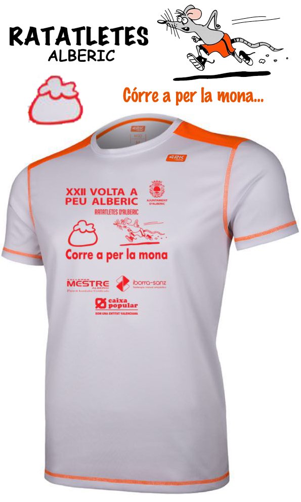Corre a per la mona, Volta a Peu Alberic. Corre a por esta gran camisa de <a href="/42kRunning/">42k Running</a> , corre y no mires atrás!