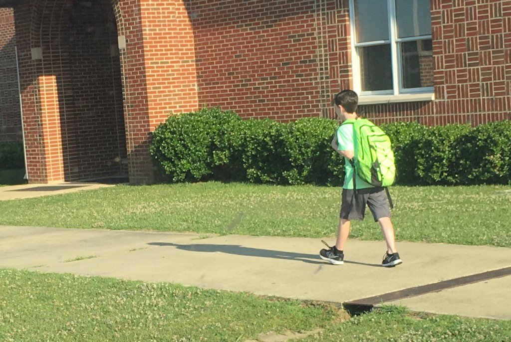 ohatchee8's tweet photo. My man heading into the last week of school for this year https://t.co/Nwo32RaL3r