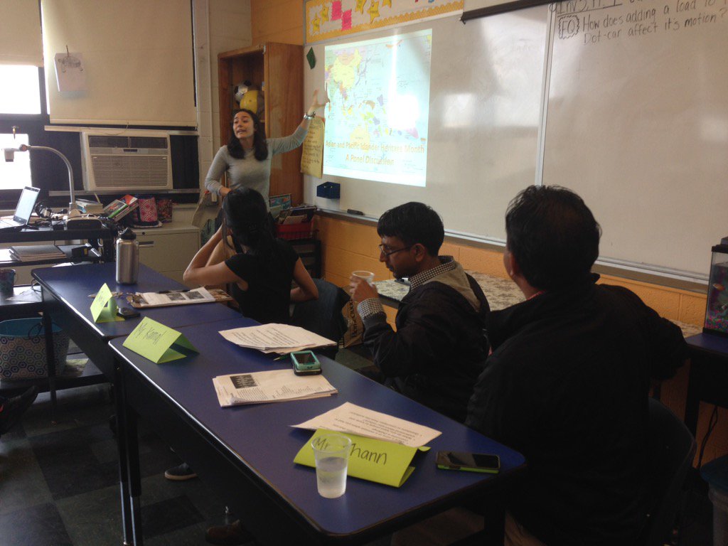 Ms. Ward introduces our panelists to kick off our Asian &amp; Pacific Islander month celebration!