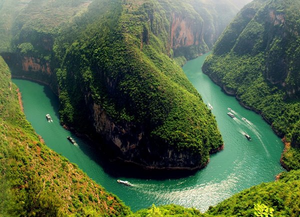 Bend in the Yangtze River, China