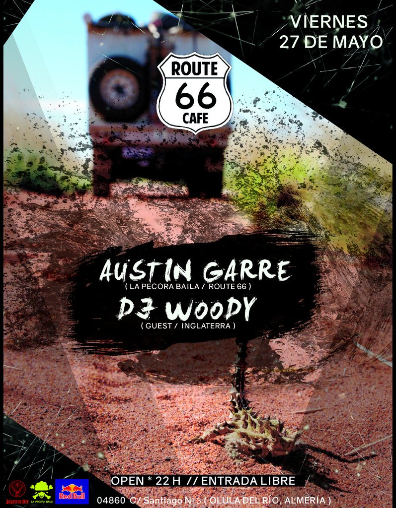 Route66Caffe's tweet photo. Vie 27 Mayo " Electronic Friday " 
- @AustinGarre ( LPB / Route 66 ) - @JordonWood ( Guest / UK ) 

Open *23H https://t.co/ReMu6JnE6W