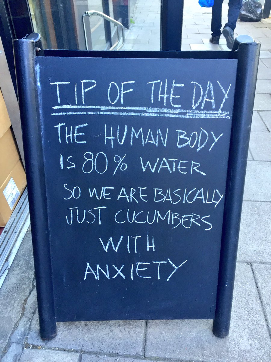 basically cucumbers. with anxiety on top.