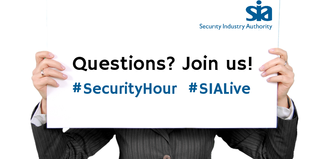 SIAuk's tweet image. Last Q&amp;amp;A on #SecurityHour is tomorrow! We&apos;ll answer your Qs on the upcoming #SIAChanges @SecurityHour1 #SIAChanges