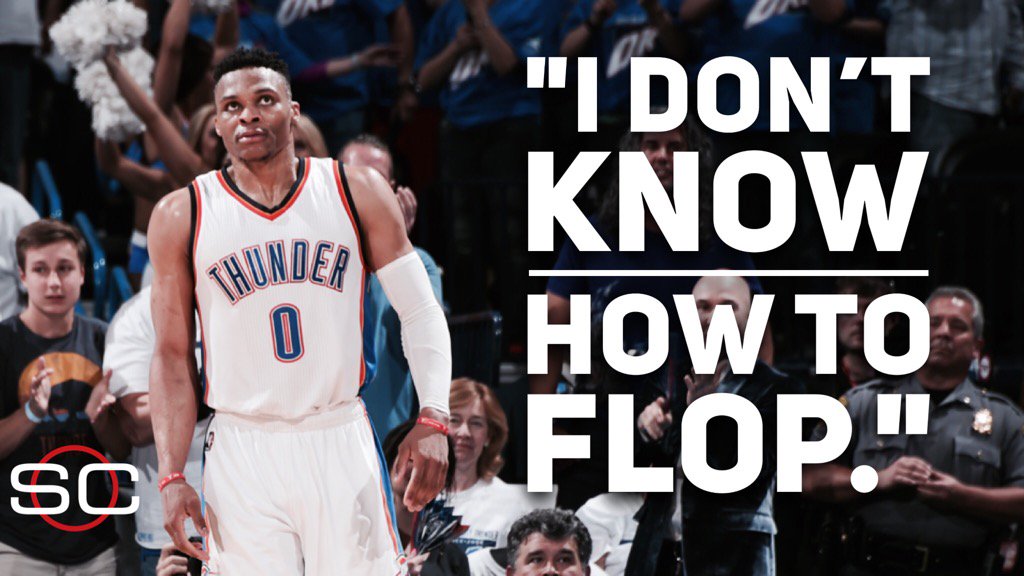 SportsCenter's tweet photo. And Russell Westbrook responds. https://t.co/5y2AAfQX1w