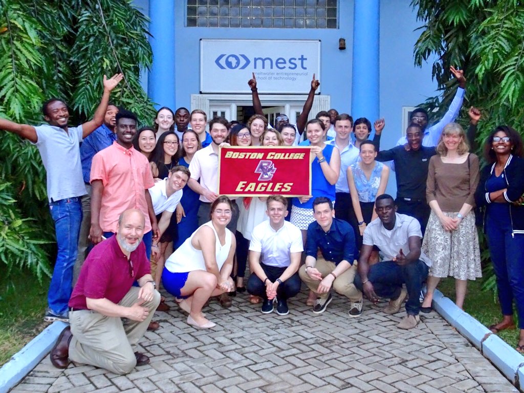 gallaugher's tweet image. #TechTrekGhana &amp;amp; @MESTghana wishes fmr MEST Fellow &amp;amp; now BC Master of Ed @BrookeCassoff a happy graduation #BC2016