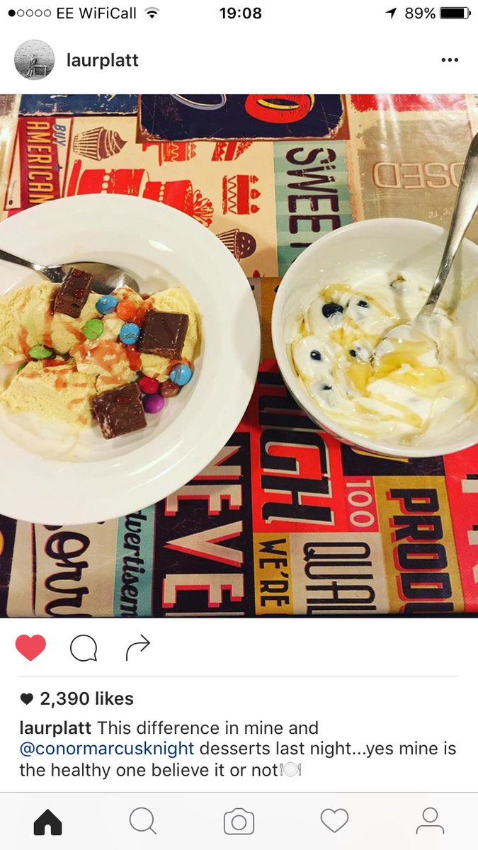 Emmerdaleee's tweet photo. @laurenplatt7 Which one is the healthy one?  😂😂 https://t.co/6tqREv8ye7