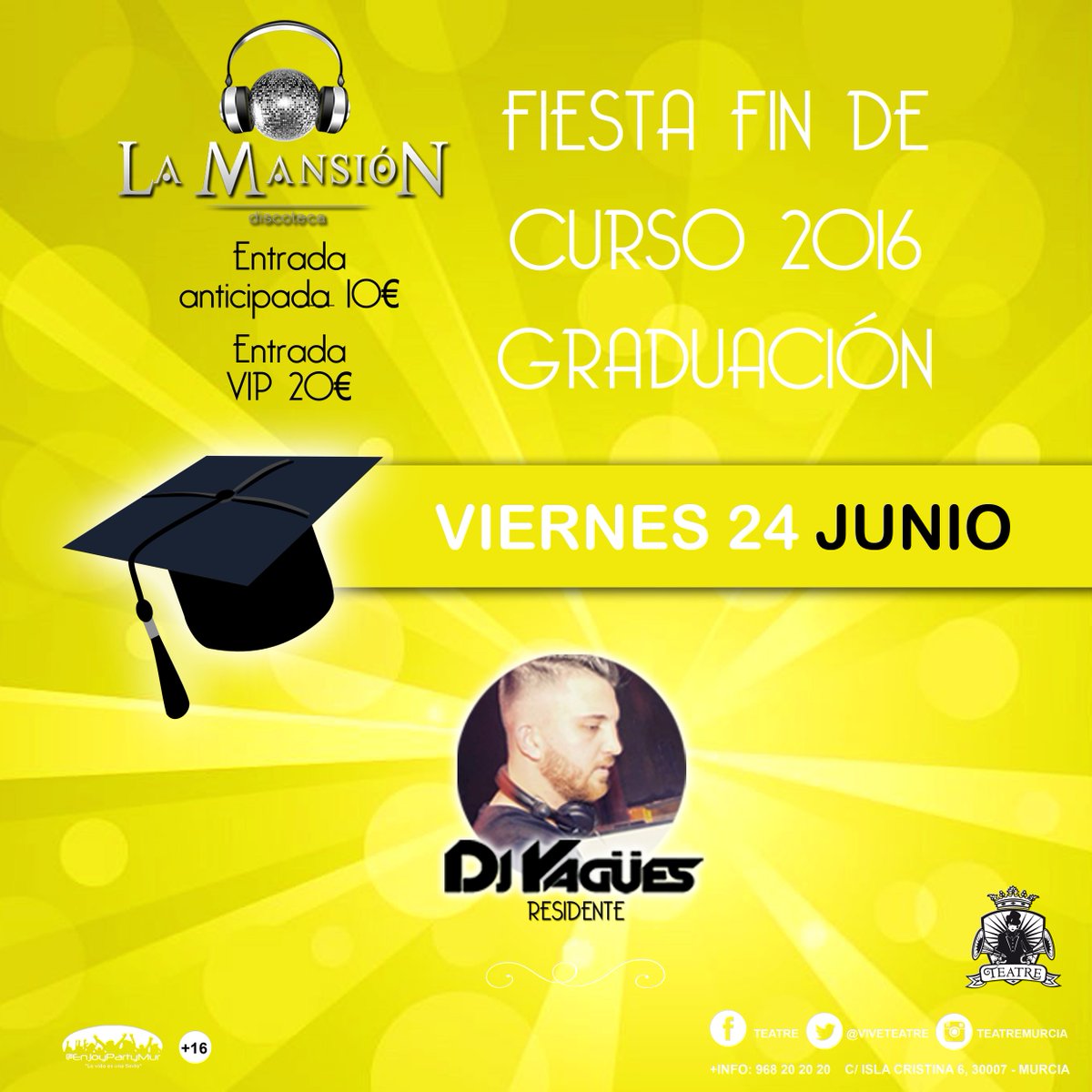 Hasta que se rompa la tarima! #graduacion #Murcia <a href="/YaguesDJ/">YAGÜES</a>