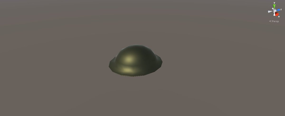 GamesByHunter's tweet photo. What do you all think of this Brodie Helmet I made for Operation Downfall? #indiedev #gamedev https://t.co/ipkHGKDf7X