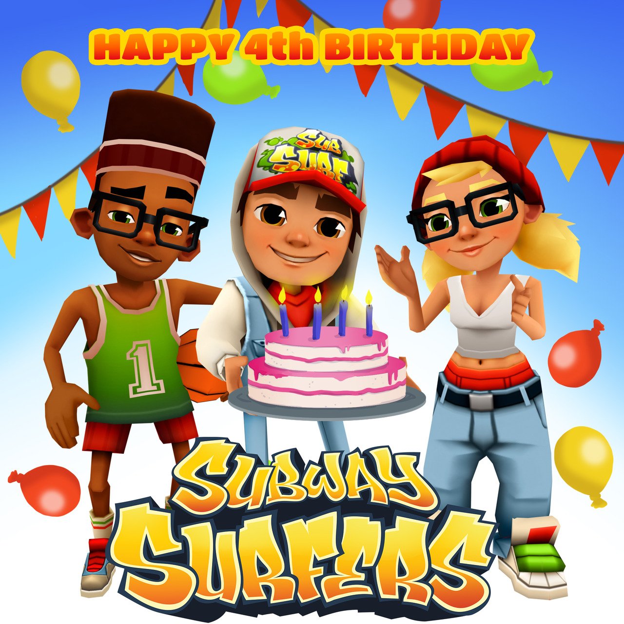 Subway Surfers on X: Happy birthday to Subway Surfers! A warm thank you to  all the fans who have contributed to the success of Jake an   / X