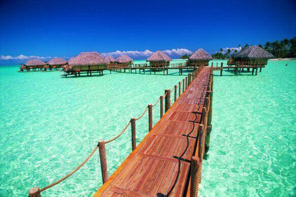 TraveIProblems's tweet image. Beach Cottages ~ Bora Bora
