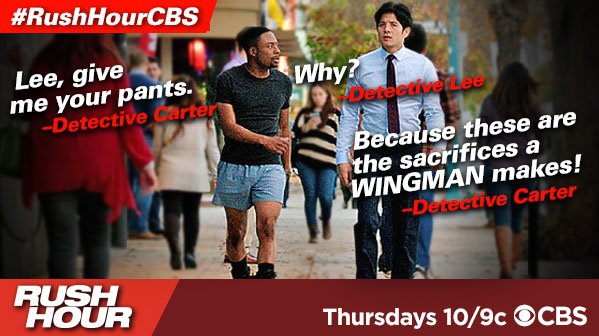 Would you want Lee as your wingman? #RushHourCBS