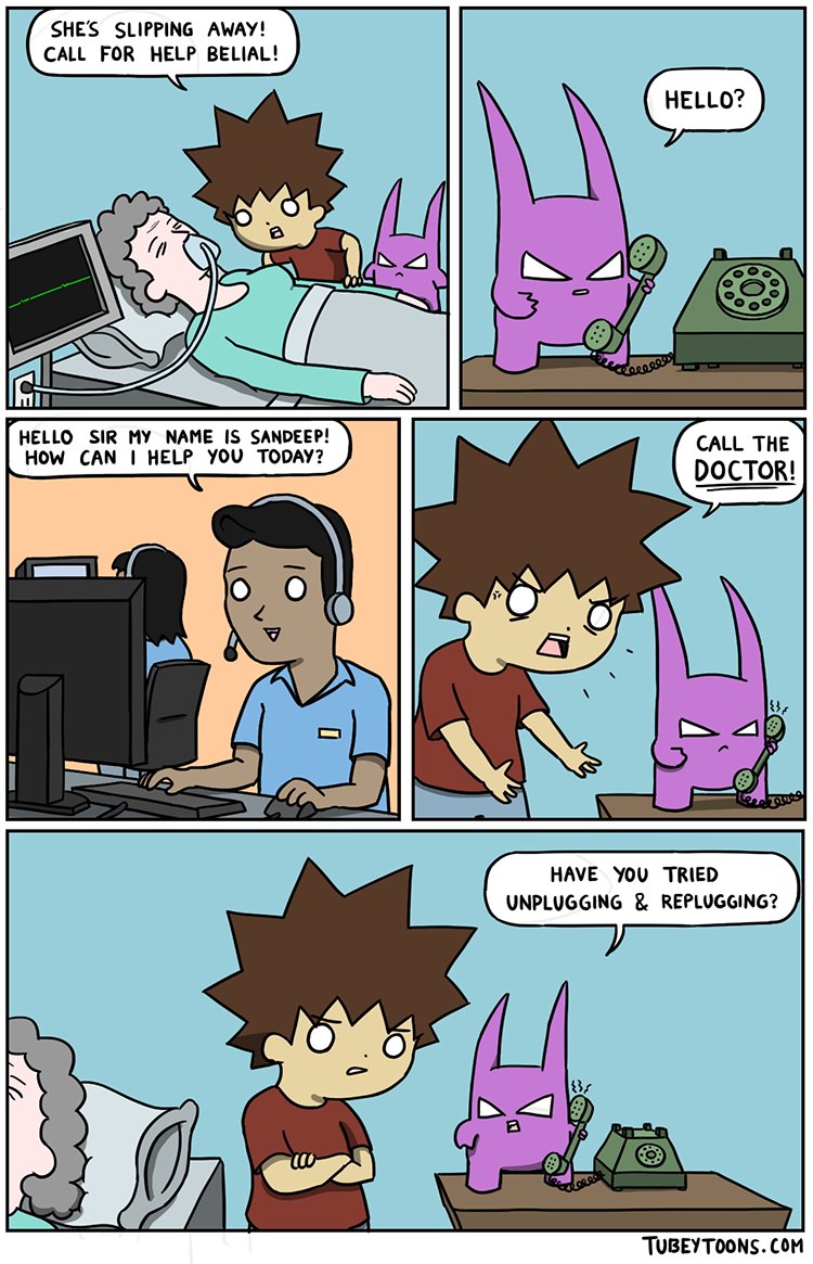 TubeyToons's tweet photo. Belial and the Boy find a quick fix in today's toon... https://t.co/zLFIipAtOG