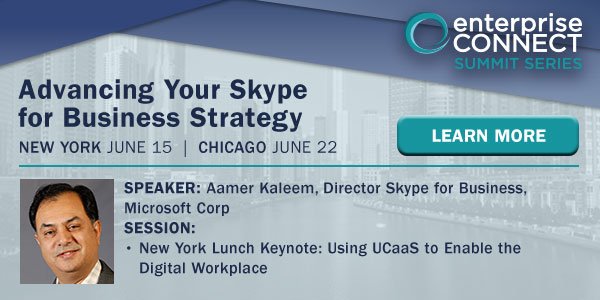 nojitter's tweet image. In NYC, don't miss your chance to hear from @SkypeBusiness director @akaleem at #ECSUMMIT: ubm.io/1TGHVE0