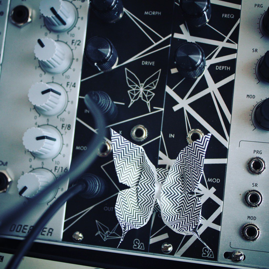 Butterfly with Control Voltages #eurorack #origamiorgasm #modular #synth