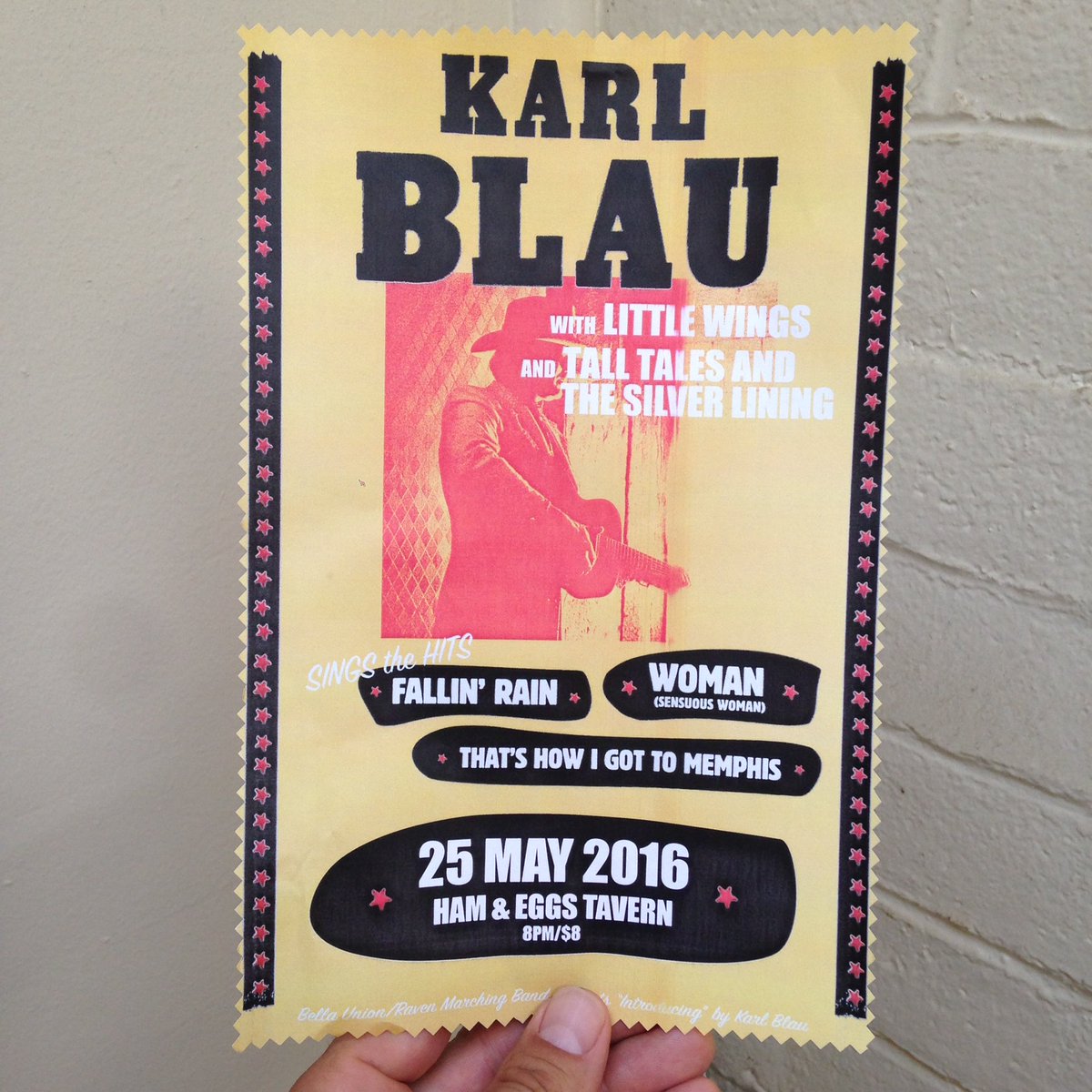 LA! Come see <a href="/KarlBlau/">Karl Blau</a> and <a href="/TallTalesandSL/">Tall Tales</a> and us <a href="/littlewings333/">earthbound squire</a> this Wednesday at Ham n Eggs!