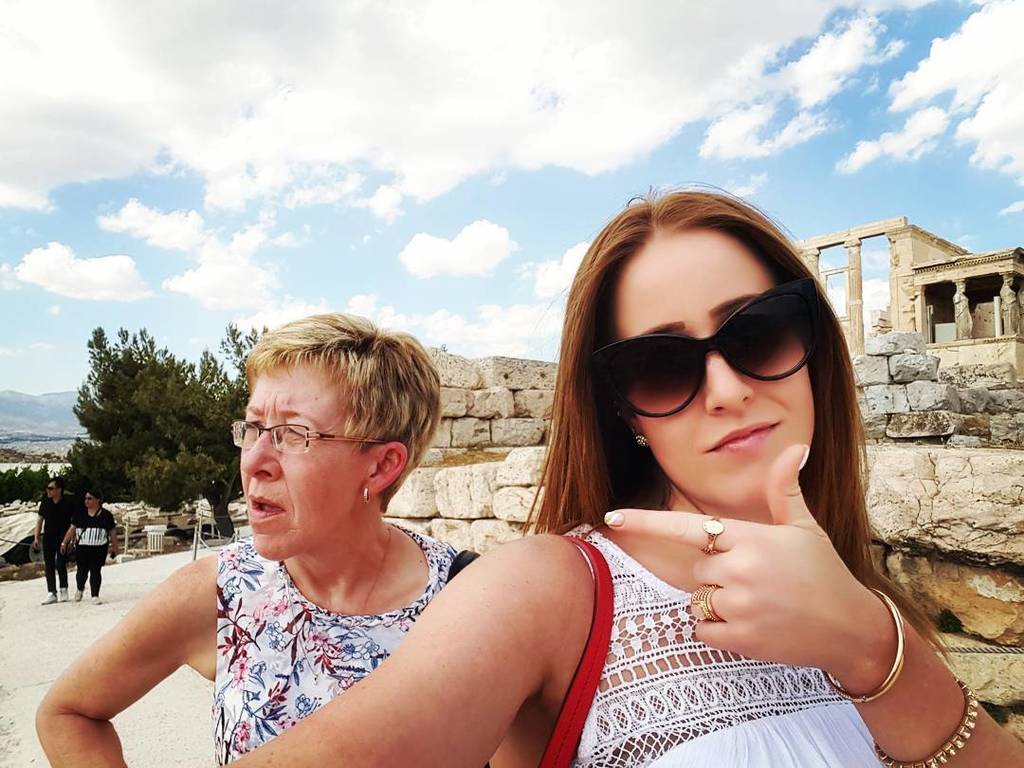 AthensInsta's tweet photo. Day one and mom's having a blast. #restingbface #scowlsingreece #bestpicsofar #mommyingree… https://t.co/Z6IdGbziMH https://t.co/ME2RDBsCiL