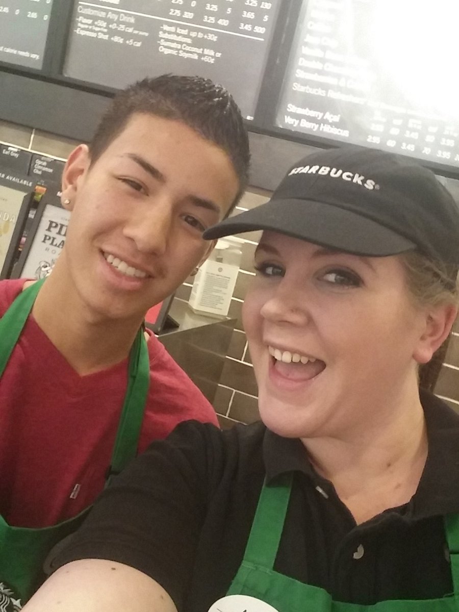 My newest barista! He is getting certified today. Come get your drink on with Isaac!  #0681 #target #starbucks