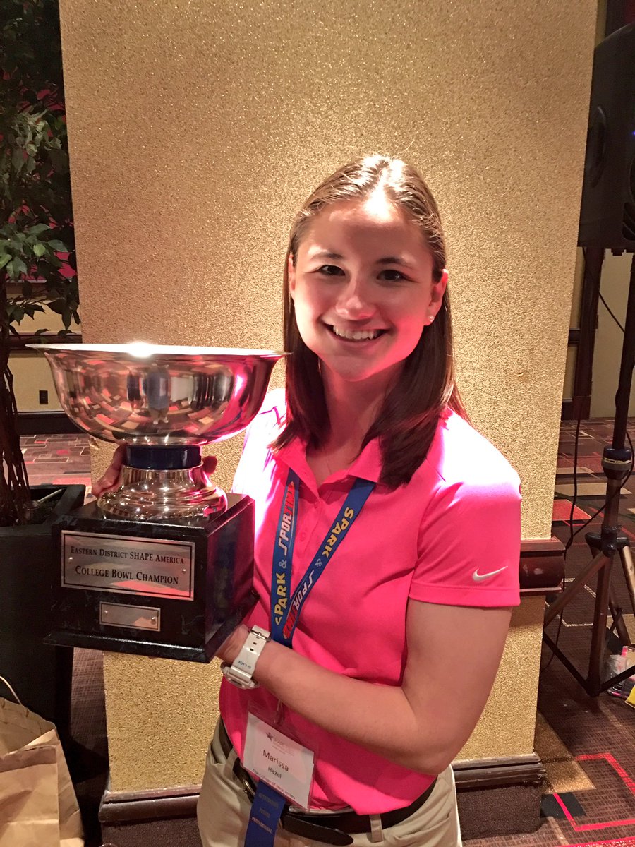 College Bowl Champion! Marissa Hazel <a href="/TCNJ_HES_Alumni/">TCNJ HES Alumni</a> @HazelPhysEd #SHAPEeastern