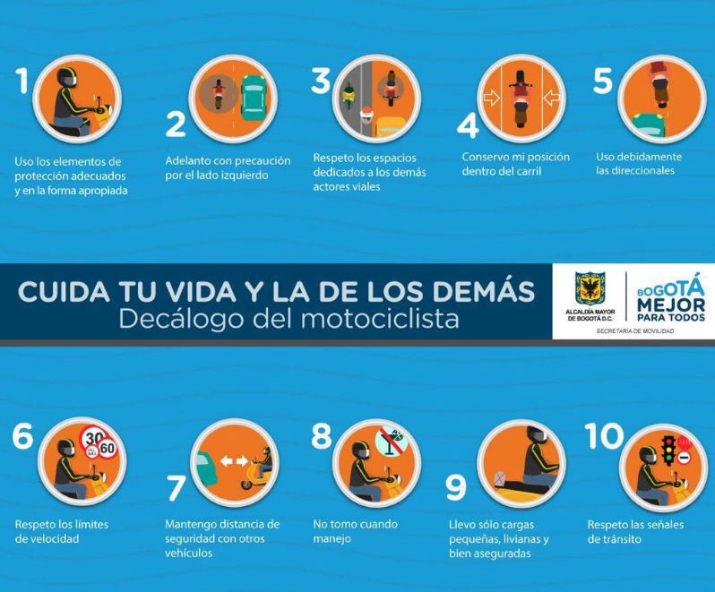 #EnMotoVoySeguro cuando cumplo  estas sencillas recomendaciones
