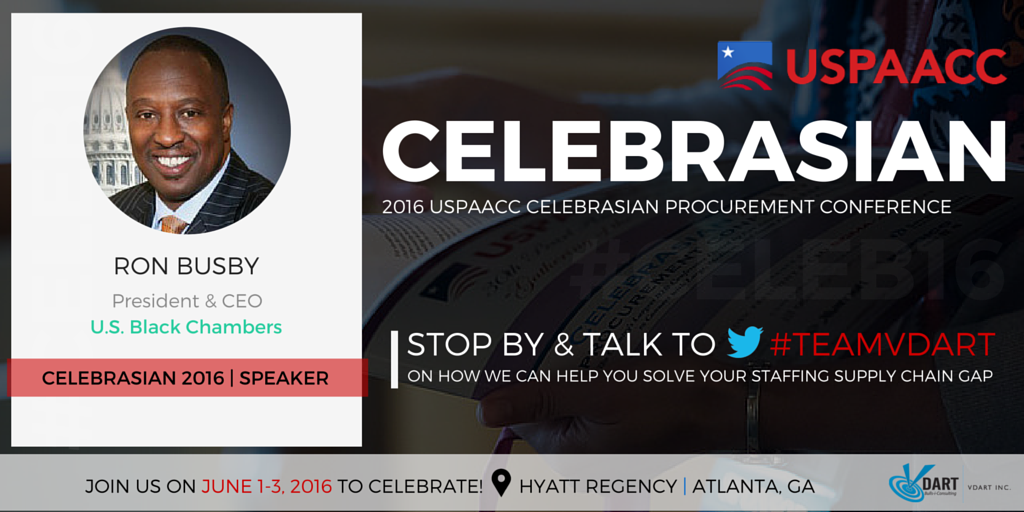 VDartInc's tweet photo. Honored to have #RonBusby @usblackchambers as #Celeb16 Speaker. #SupplierDiversity @USPAACC_EF | #VDartInc https://t.co/CpzoGw5aiM